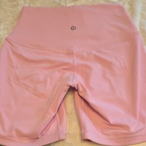 lululemon athletica Women's Light Pink Bike Shorts